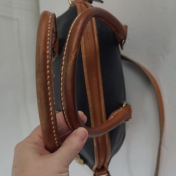 Dooney & Bourke All Weather Leather Norfolk Case Shoulder Bag /Satchel - Black - Picture 10 of 17